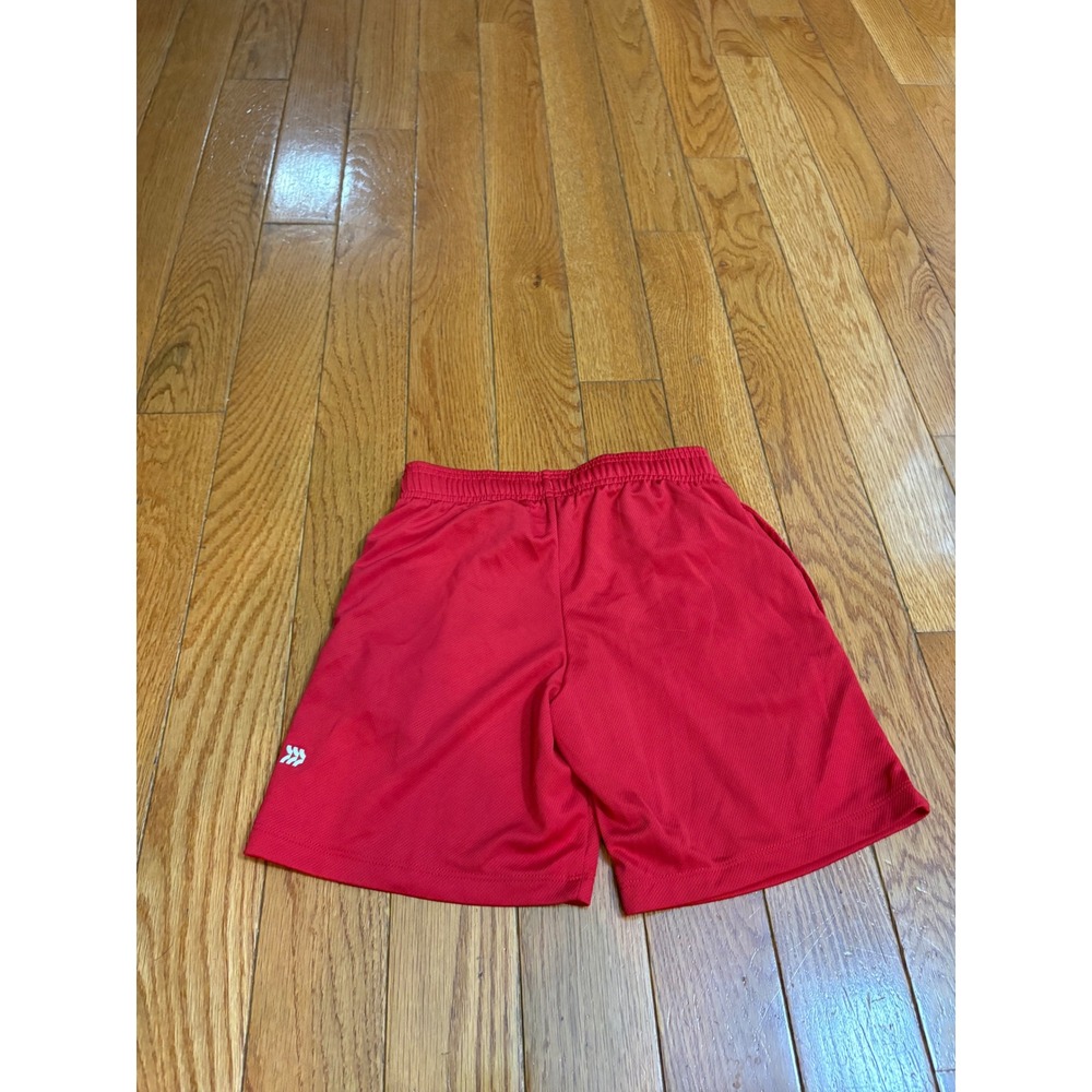 All in Motion Boys Red Mesh Athletic Shorts Size M 8 Drawstring Pockets